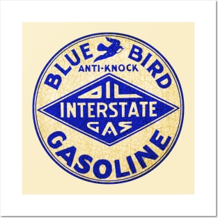 Blue Bird Gasoline Posters and Art